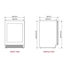 Vintec 40 Bottle Dual Zone Wine Fridge VWD820SCB-X hero image