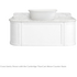 Turner Hastings Evara 120x53 Wall Hung Vanity with Real Marble Top To Suit Above Counter Basin White 1TH EV123-WH-1TH image NaN