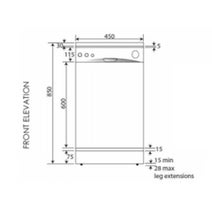 Omega ODW300XN 45cm Slimline Freestanding Dishwasher hero image