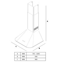 DeLonghi 90cm Canopy Rangehood DEVINTAGE90BK hero image