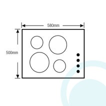 Omega OG60XA 60cm Natural Gas Cooktop hero image
