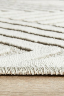 Rug Culture York Large Off White & Natural Rug 400X80CM - YRK-CIND-WHT-400X80 hero image