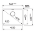 Franke Maris 520mm Single Bowl Undermount Sink with Extension Drainer Stone Grey MRG110-52SG-FPC image NaN