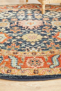Rug Culture Legacy Small Multi-coloured Rug 150X150CM - LEG-860-NAVY-150X150 hero image