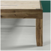 Zinus Moiz Single Wood Bed Base Walnut AU-RWPBW-14S hero image