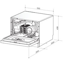 ILVE Benchtop Dishwasher Silver IVDFS55 hero image