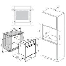 Brohn 60cm Built-in Electric Oven Stainless Steel BRO6010FP hero image