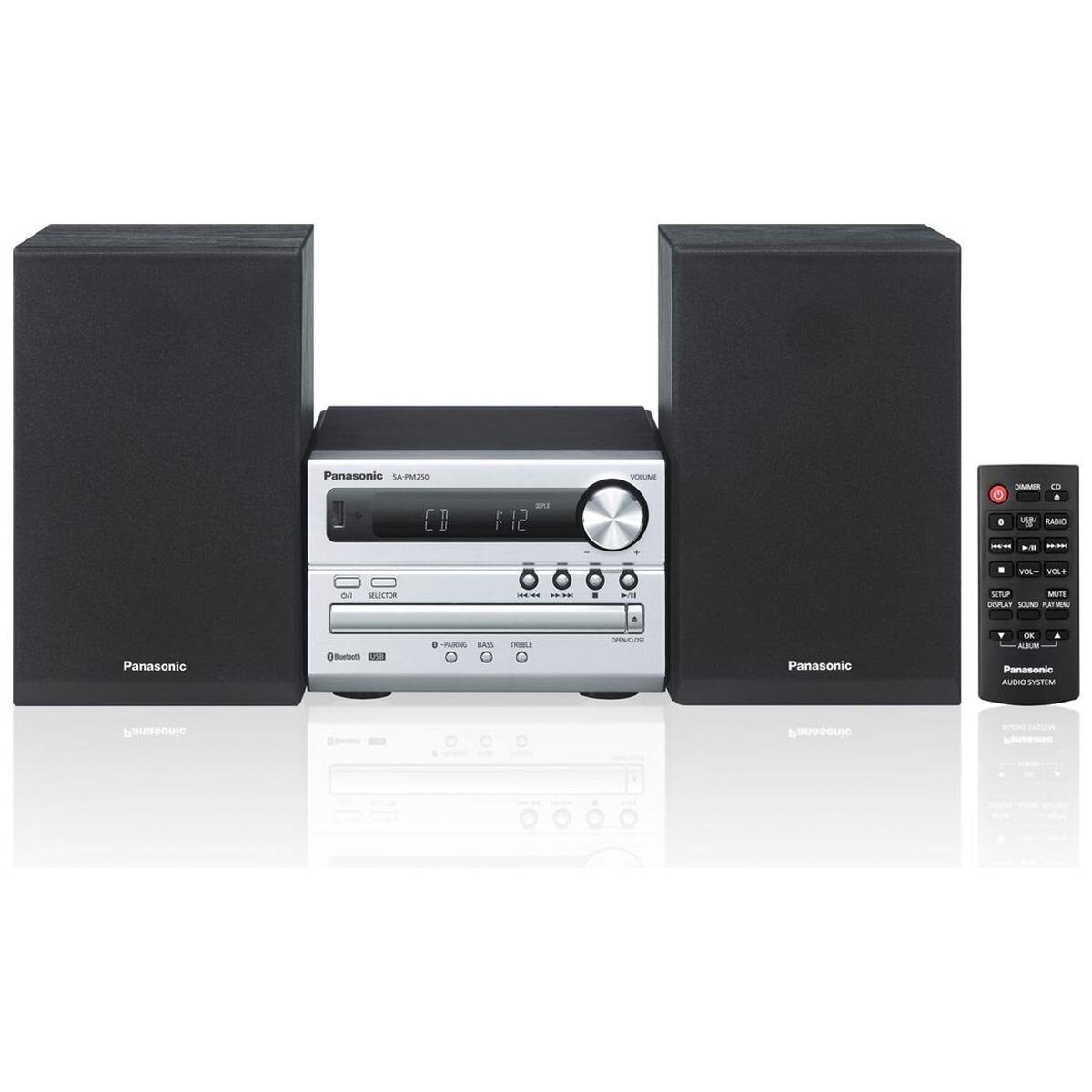 Panasonic SC-PM250GN-S Micro System with Bluetooth hero image