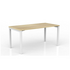 OLG Axis Straightline Desk 1500x750 New Oak Worktop with White Frame OG_AXSD1575_NO image NaN