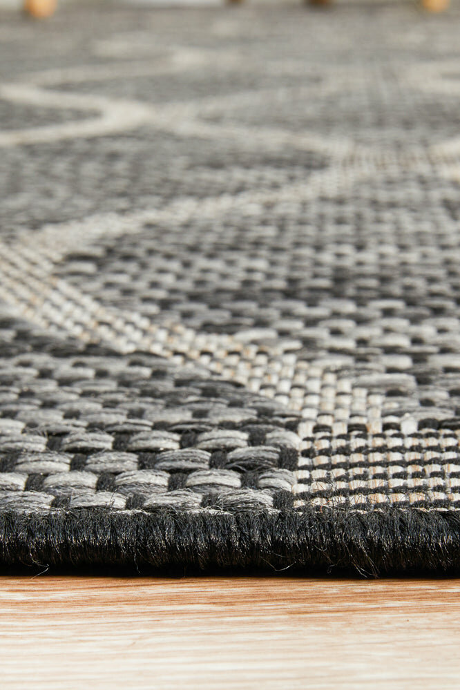 Rug Culture Terrace Extra Large Black Rug 330X240CM - TER-5501-BLK-330X240 hero image