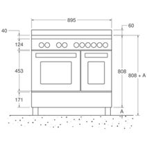 Bertazzoni Professional Series 90cm 5-Zone Induction Cooktop with Electric Double Oven Cooker Bianco PRO95I2EBIT hero image