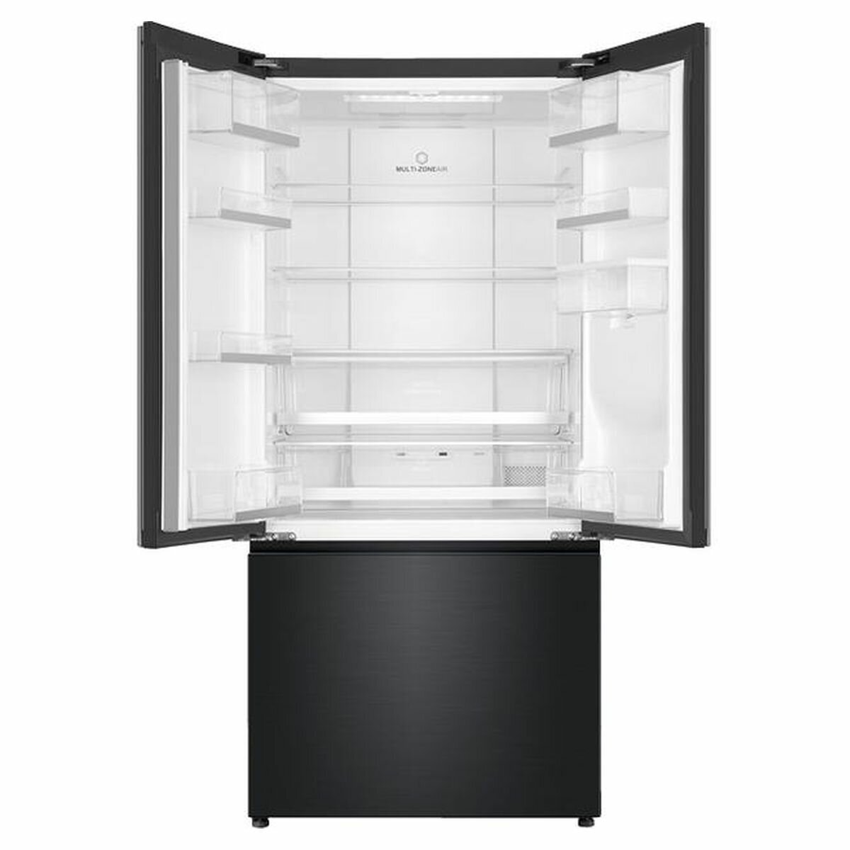 Haier 489L French Door Frost Free Fridge with Water Dispenser Black HRF520FHC hero image