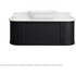 Turner Hastings Evara 120x53 Wall Hung Vanity with Real Marble Top To Suit Above Counter Basin Volcanic Ash 1TH EV124-VA-1TH image NaN