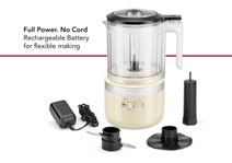 KitchenAid KFCB519 Cordless Food Chopper Almond Cream 5KFCB519AAC hero image