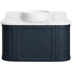 Turner Hastings Evara 90x53 Wall Hung Vanity with Real Marble Top To Suit Above Counter Basin Aegean Blue NTH EV955-AB-NTH hero image
