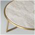 Kalona The Hill 90cm Round Coffee Table Champagne Marble HILL10FMATAJSBBRABR9 image NaN
