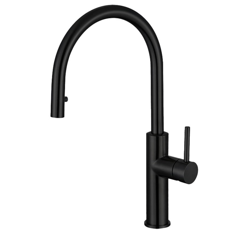 Titan Essentials 350mm Single Bowl Sink & Pull Out Gooseneck Kitchen ...