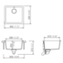 Abey QN-100SCR Schock Quadro Single Bowl Sink image NaN