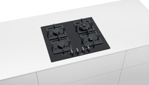 Bosch PPH6A6B20A 60cm Serie 6 Tempered Glass Natural Gas Cooktop hero image