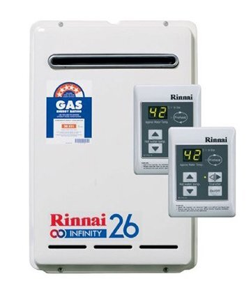 Rinnai N/G 26 Ltr Continuous Flow 60°C Hot Water System & Controllers K26N60M hero image