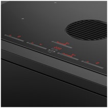 Fisher & Paykel Series 9 83cm Induction Cooktop with Integrated Ventilation Black Glass CID834DTB4 hero image
