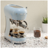 Smeg 50s Style Espresso Coffee Machine Pastel Blue ECF02PBAU image NaN