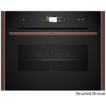NEFF Flex Design 45cm Compact Oven with FullSteam Brushed Bronze C29FS31Y0A-BB hero image