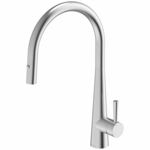 Gareth Ashton Gooseneck Pull Out Kitchen Mixer Tap KTA014-BR hero image