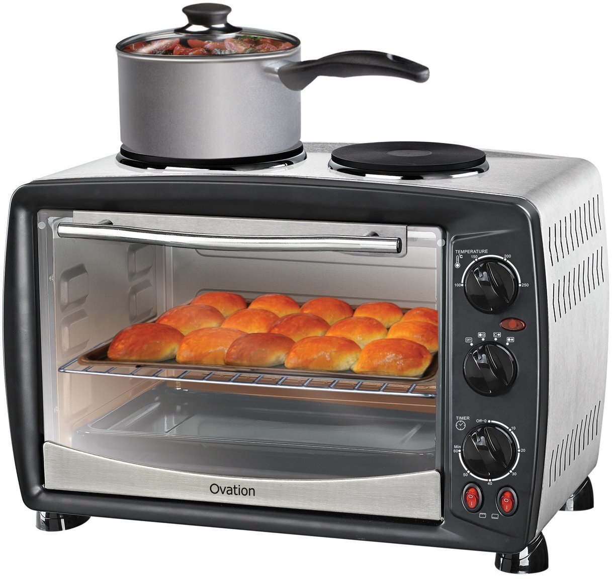 Ovation OV26 26L Benchtop Oven with Double Hot Plates hero image