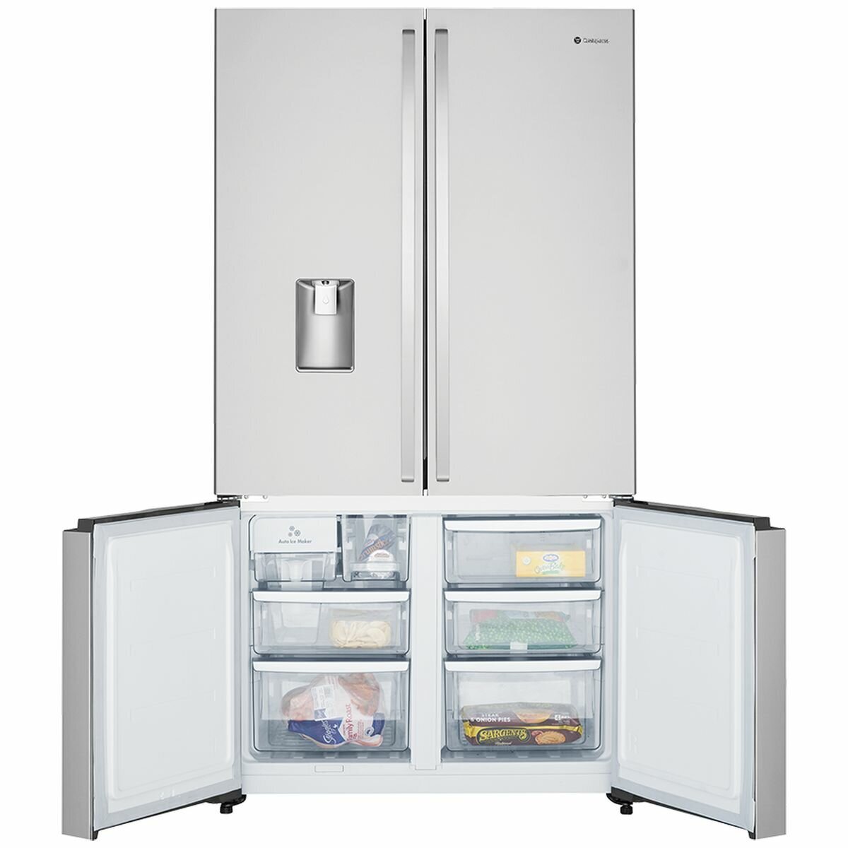 Westinghouse 541L French Door Frost Free Fridge with Ice Maker and Water Dispenser WQE6060SB
