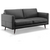Natuzzi Editions Destrezza Black Leather Sofa SOFAC22310BU image NaN