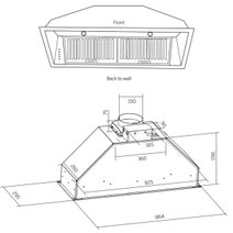 Schweigen 90cm Undermount Stainless Steel Rangehood with On-Board Motor WINU-9 hero image