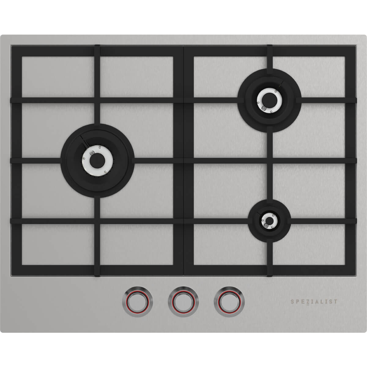 Spezialist 64cm 3 Burner LP Gas Cooktop With SS Inset Surface S30643SSLPG hero image