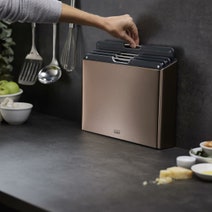 Joseph Joseph Folio Steel 4 Piece Chopping Board Set Rose Gold 60172 hero image