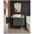 Turner Hastings Evara 75x53 Wall Hung Vanity with Real Marble Top To Suit Above Counter Basin Aegean Blue 1TH EV755-AB-1TH image NaN