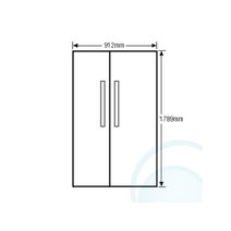 Samsung SRS583NLS 584L Side By Side Fridge hero image