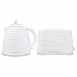 Westinghouse Electric Kettle and 2 Slice Toaster Pack White WHKTPK07W  hero image