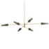 CTO Lighting Axis Large Six Pendant Light - Satin Brass AXIPELSBSG image NaN