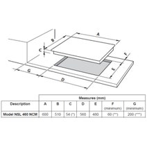 Delonghi 60cm 4 Burner Life Gas On Glass Cooktop NSL460NCM hero image