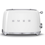 Smeg 50s Retro Style 2 Slice Toaster White TSF01WHAU hero image