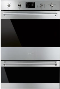 Smeg 60cm Classic Pyrolytic Electric Built-In Double Oven DOSPA6395X hero image
