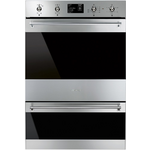Smeg 60cm Classic Aesthetic Pyrolytic Electric Built-In Double Oven DOSPA6395X hero image