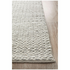 Rug Culture Helena Woven Wool Rug Grey White 320x230cm STUD-321-SIL-320230 image NaN