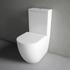 Studio Bagno Hyde Rimless Back To Wall Toilet Suite - Gloss White HYD001 image NaN