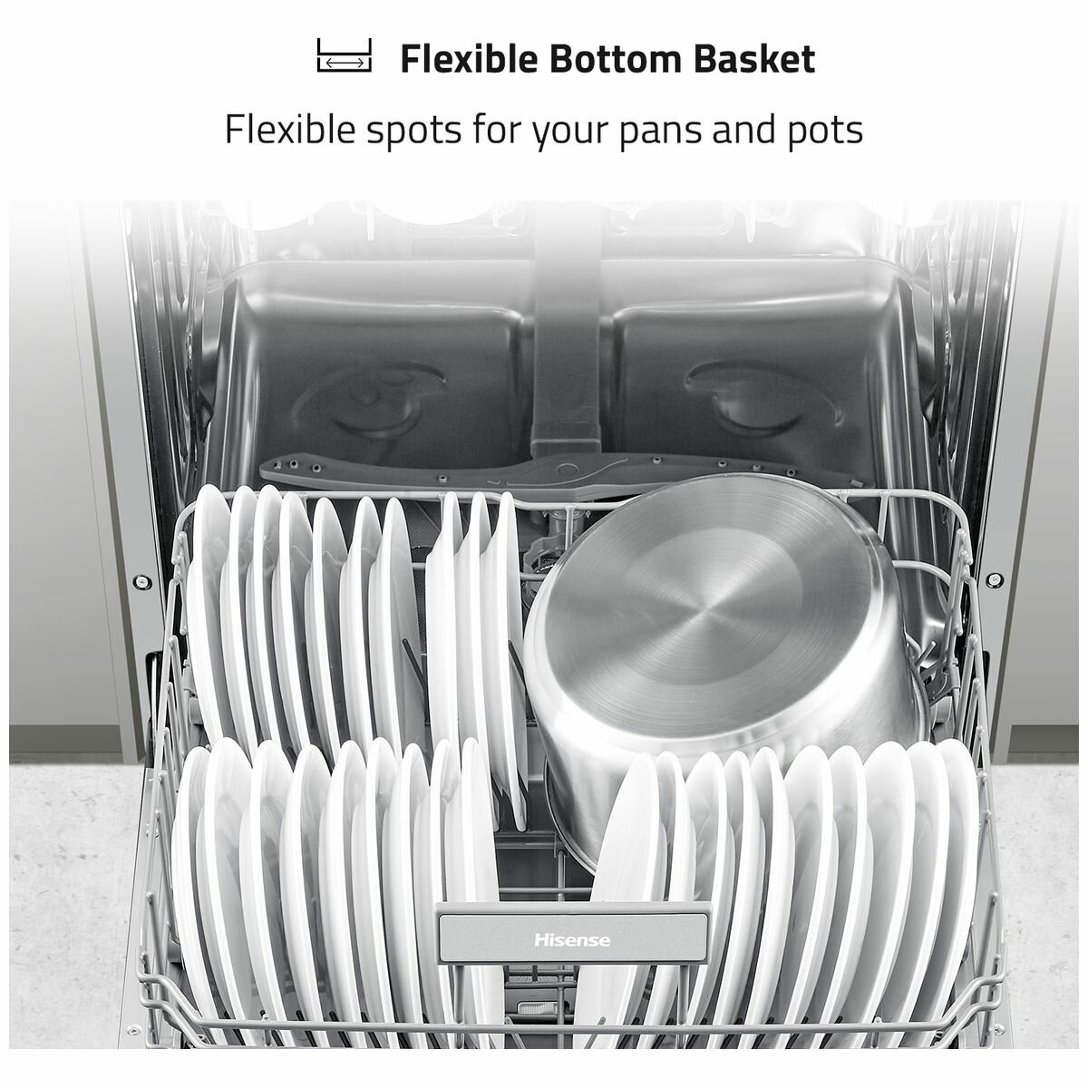 Hisense 60cm Freestanding Stainless Steel Dishwasher HSCM15FS hero image