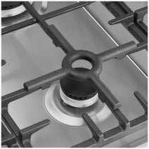 Omega 70cm Natural Gas Cooktop with Wok Burner Stainless Steel OCG705WX hero image