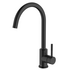Abey Lucia Lead-Free Gooseneck Kitchen Mixer Tap with Knurled Handle Black 3K4-KB-LF image NaN