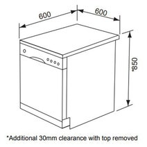 Emilia 60cm Freestanding Stainless Steel Dishwasher EDW63SS hero image