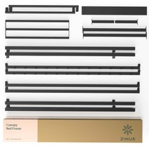 Zinus Patricia Single Metal Canopy Bed Frame Black AU-CPBF-S hero image