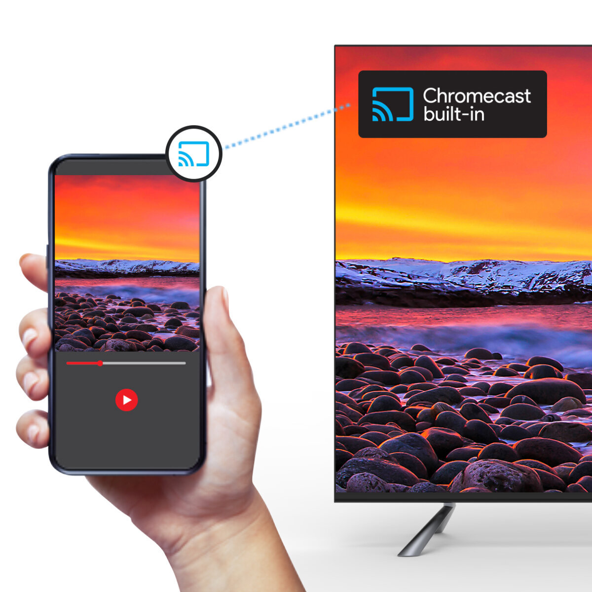 tælle Encommium Hvor JVC 55 Inch 4K UHD Smart Android QLED TV AV-HQ557115A | Appliances Online